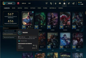 Prata 4 com TODOS os champs e 215 Skins + 2 Prestigios - League of Legends LOL