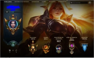 Conta League of Legends, G3, Lv 294, 126 Campeões, 82 skins LOL