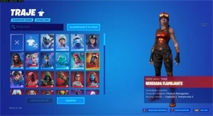 conta Fortnite rara. com renegade flamejante, etc