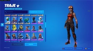 conta Fortnite rara. com renegade flamejante, etc