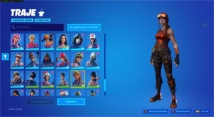 conta Fortnite rara. com renegade flamejante, etc