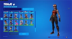 conta Fortnite rara. com renegade flamejante, etc