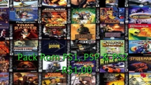 Pack Rom PS1, PSP & PS2 - R$1,00 - Outros