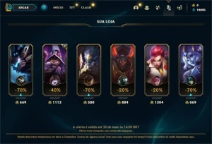 CONTA LOL DIAMANTE IV - 64% WR - League of Legends