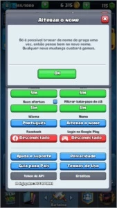 Clash Royale:Arena 11,com troca de nome,level 8,ledarias 2