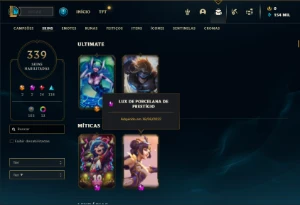 Conta Prata 1 com TODOS os champs e 339 Skins ( MAIN ADC ) - League of Legends LOL