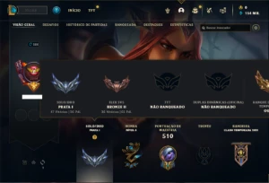 Conta Prata 1 com TODOS os champs e 339 Skins ( MAIN ADC ) - League of Legends LOL