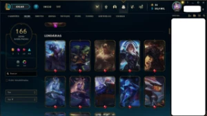 Level 332 - 166 skins - Valorant 51 Skins - Faca - Vandal - League of Legends LOL