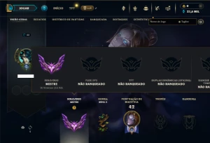 Mestre com 30 Champs e 2 Skins + 8 Fragmentos - League of Legends LOL