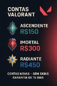Contas Valorant - Ascendente/Imortal/Radiante