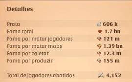 A conta mais top de Albion 1.7b de Fama (4 Coleta T8) - Albion Online