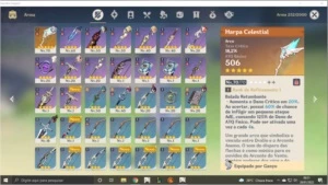 AR40 - Ganyu, Mona e Harpa Celestial. 49 resinas! - Genshin Impact