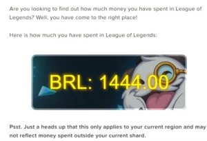 Conta league of legends LOL