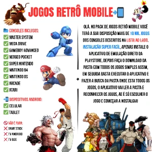 Super Pacote De +10 Mil Jogos Retrô Mobile 📲🚀 - Outros
