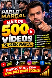 🔥 Mais De 500 Vídeos De Pablo Marçal! 🚀 - Redes Sociais