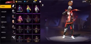 Conta Free fire muito gemada
