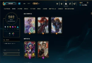 Bronze 2 com TODOS os Champs e 282 Skins ( MID / SUP ) - League of Legends LOL
