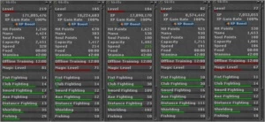 Vendo ACC ED 219, MS 105, EK 104, RP 82 e mais... - Tibia