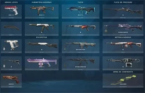 CONTA VALORANT PLATINA 3 COM SKINS