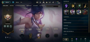 Conta League of Legends, Gold, 89 Champions, 45 skins LOL
