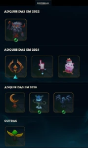 Conta League of Legends, Gold, 89 Champions, 45 skins LOL