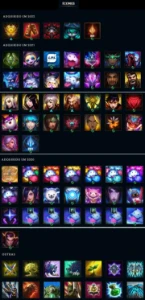 Conta League of Legends, Gold, 89 Champions, 45 skins LOL