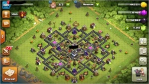 Conta clash of clans cv9 full com 11400 gemas