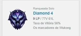 Conta diamante 4 lol - League of Legends
