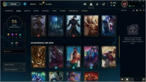 V > Conta 26 skins smurf - League of Legends LOL