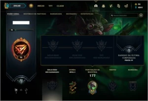 Conta unranked com 52 skins e 72 champs - League of Legends LOL