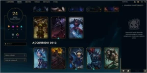 Conta league of legends 79 campeões 24 skins 1 lendária LOL