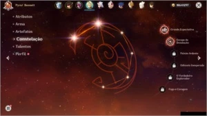 Conta AR53 com Itto, Eula, Zhong, Benny + Noelle C6 - Genshin Impact