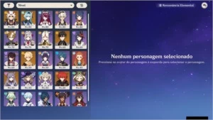Conta AR53 com Itto, Eula, Zhong, Benny + Noelle C6 - Genshin Impact