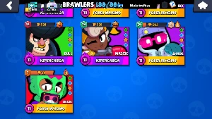 Conta Rara Brawl Stars FULL/ Todos os Brawlers +11 /338Skins