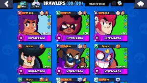 Conta Rara Brawl Stars FULL/ Todos os Brawlers +11 /338Skins