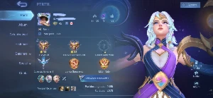 Conta (Mobile Legends) 76 Heróis e 145 Skins