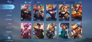 Conta (Mobile Legends) 76 Heróis e 145 Skins