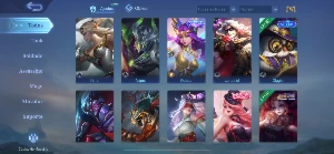 Conta (Mobile Legends) 76 Heróis e 145 Skins