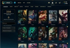 Conta ouro 2 com 110 champs e 118 skins + 4 Vitoriosas - League of Legends LOL