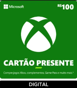 Xbox Gift Card (R$ 100) - Gift Cards  ENVIO IMEDIATO