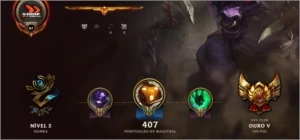 Conta Ouro V solo e flex quase full champion + 95 - League of Legends LOL