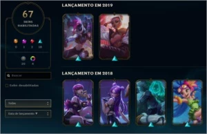 Conta Gold 4 com 67 skins - League of Legends LOL