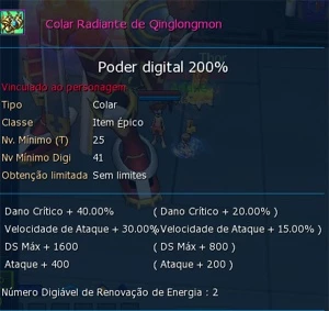 Conta LA DMO Servidor ALPHA - Digimon Masters Online