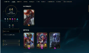 Conta ferro 2 com 64 skins - League of Legends LOL