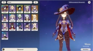Mona, Keqing e Venti C1 (AR45+) +12 4* - Genshin Impact