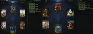 Kazeros / Main Sorceress 1527.50 /2 Cerberus e set platinium - Lost Ark
