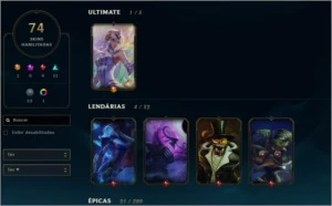 Conta Platina 118 Campeões Borda Diamante - League of Legends LOL