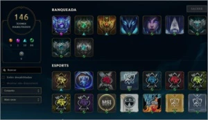 Conta Platina 118 Campeões Borda Diamante - League of Legends LOL