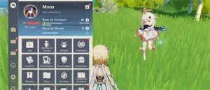 AR10 Mona + Harpa Celestial + Gemas - Genshin Impact