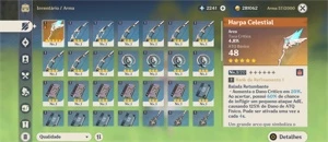 AR10 Mona + Harpa Celestial + Gemas - Genshin Impact